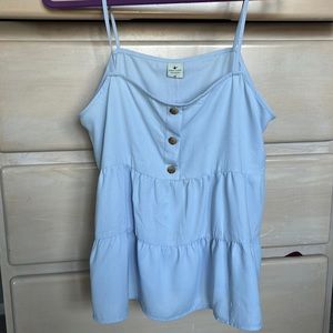 NWT Size M, Paper Crane light blue tank top